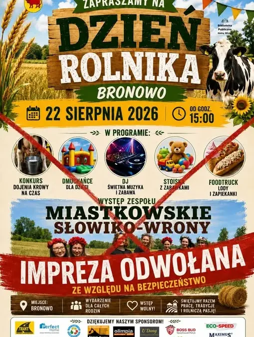 Dzień Rolnika w Bronowie odwołany z powodu silnych wichur