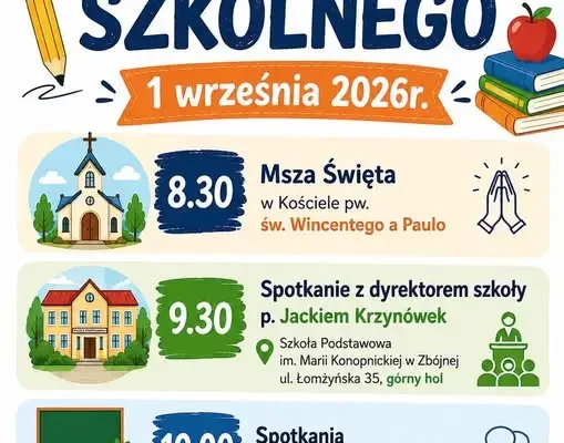 Uroczyste rozpoczęcie roku szkolnego 2026/2027 – zaproszenie