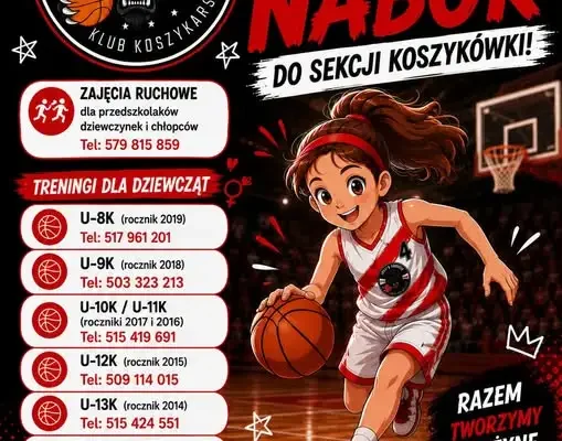 UKS „4” Łomża: trwa nabór do sekcji koszykówki dla dziewcząt