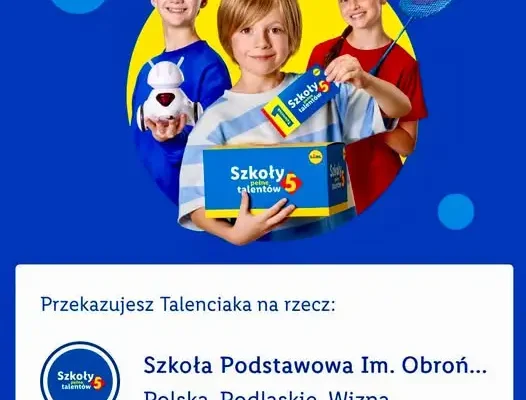 Szkoła ponownie w akcji Lidl Talenciaki – zbieramy na sprzęt sportowy