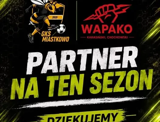 WAPAKO nadal partnerem GKS Miastkowo