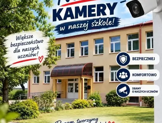 Nowy monitoring w Szkole Podstawowej nr 4 w Łomży – większe bezpieczeństwo uczniów