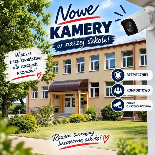 Nowy monitoring w Szkole Podstawowej nr 4 w Łomży – większe bezpieczeństwo uczniów