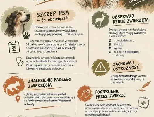 Wścieklizna u lisa na Mazowszu – Powiatowy Lekarz Weterynarii w Łomży apeluje o szczepienie psów