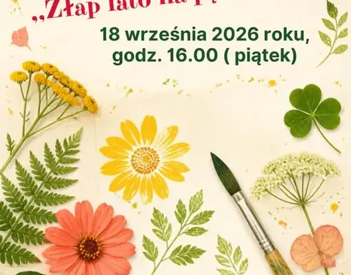 Warsztaty plastyczne „Złap koniec lata na pędzel” w Jedwabnem
