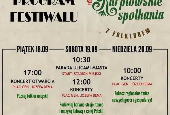 Kurpiowskie Spotkania z Folklorem w Ostrołęce – parada, tańce i muzyka ludowa