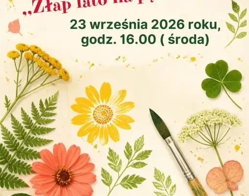 Warsztaty kreatywne „Złap koniec lata na pędzel” w Jedwabnem