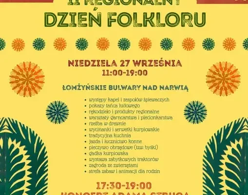 II Regionalny Dzień Folkloru w Łomży – bulwary nad Narwią pełne tradycji