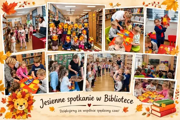 Jesienne spotkanie w bibliotece w Miastkowie – dzieci tworzyły i oglądały teatrzyk kamishibai