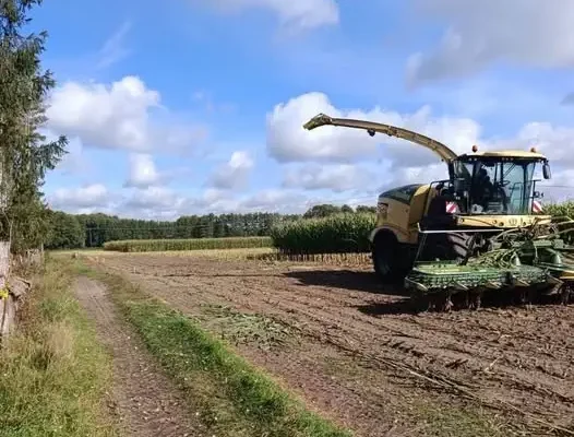 Zerwane linie energetyczne podczas prac polowych. Interweniowały jednostki OSP i PSP