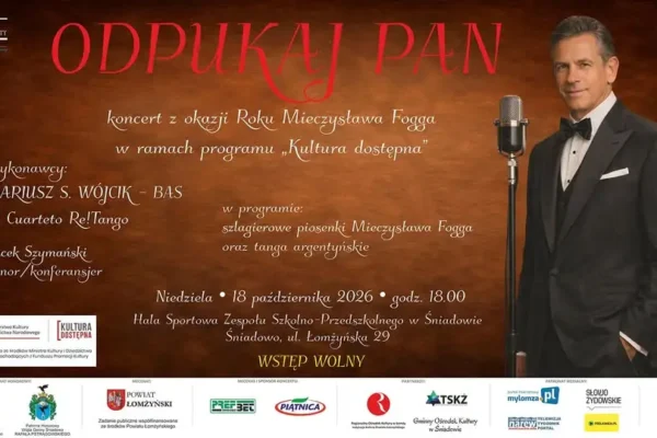Śniadowo: koncert „Odpukaj Pan” – hołd dla Mieczysława Fogga już 18 października