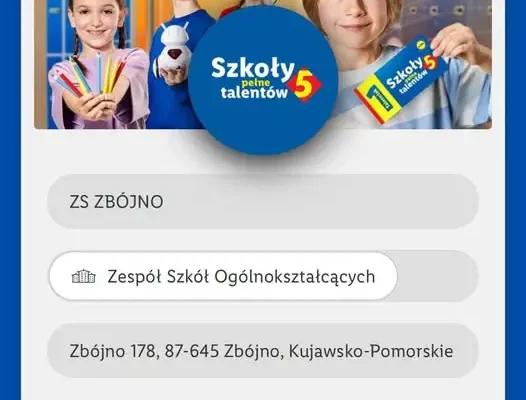Zbójno: szkoła zbiera talenciaki Lidla – na koncie już 343 punkty
